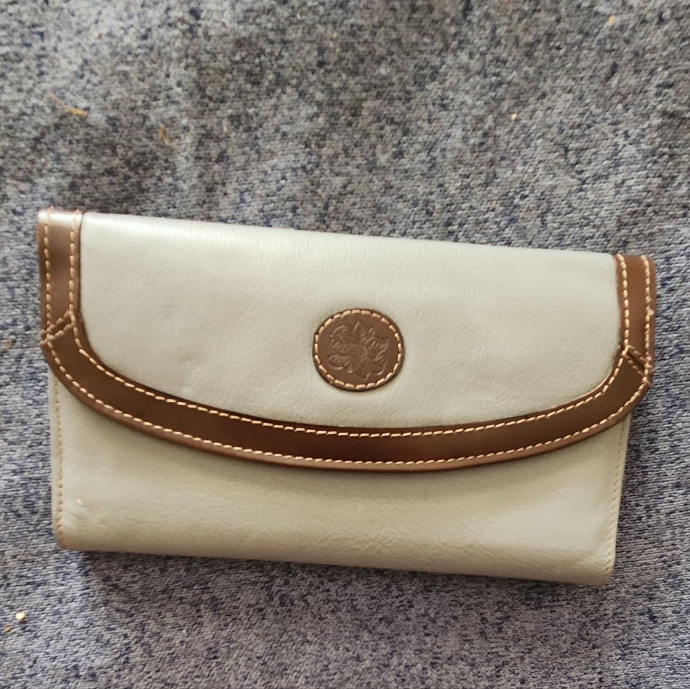 Vintage grey Napa clutch wallet